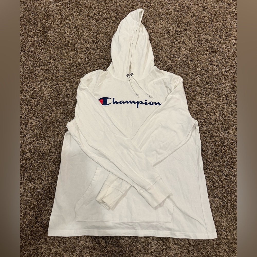 Unisex Champion White Pullover Hoodie